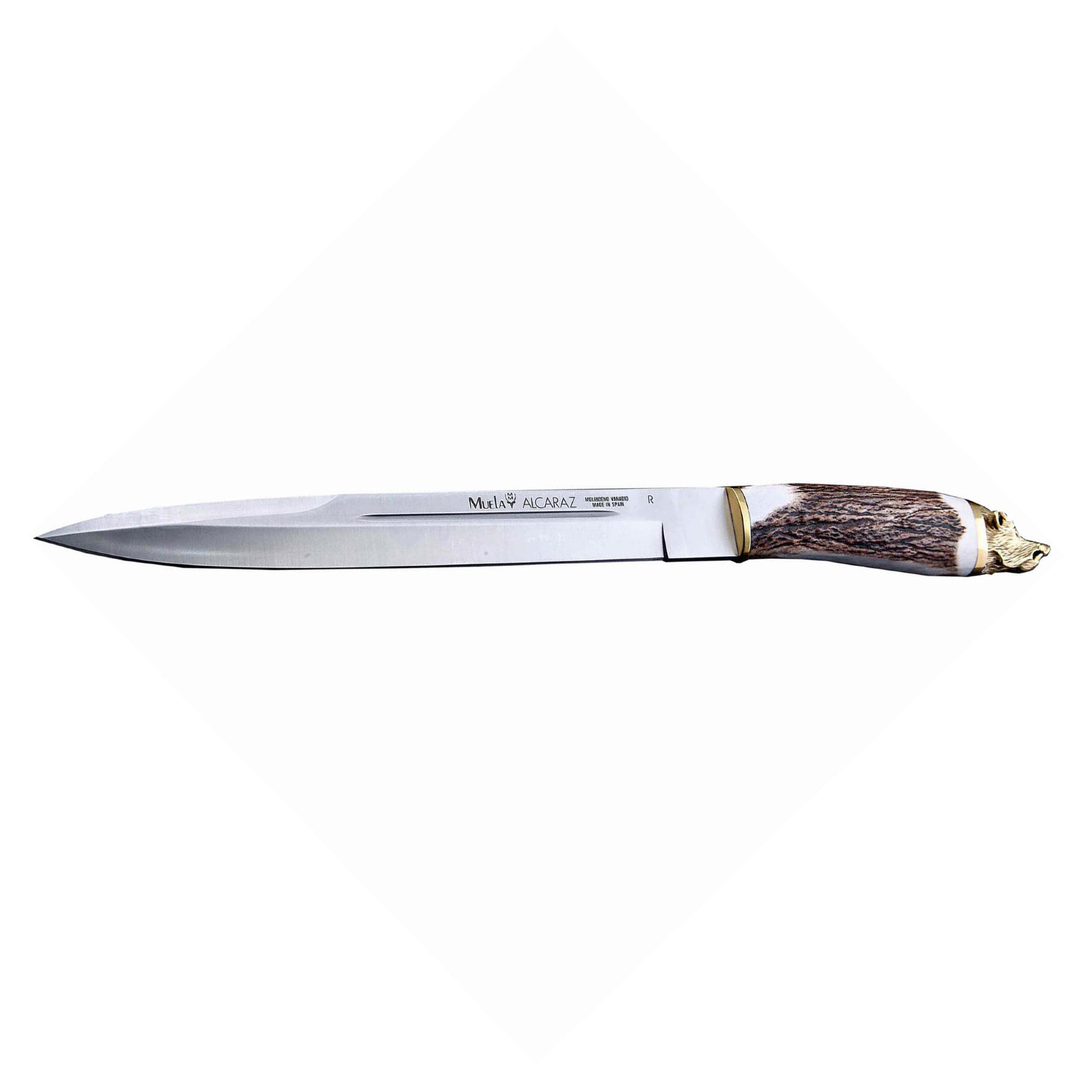 Нож с фиксированным клинком Alcaraz Stag Handle 25.8 см. - фото 3