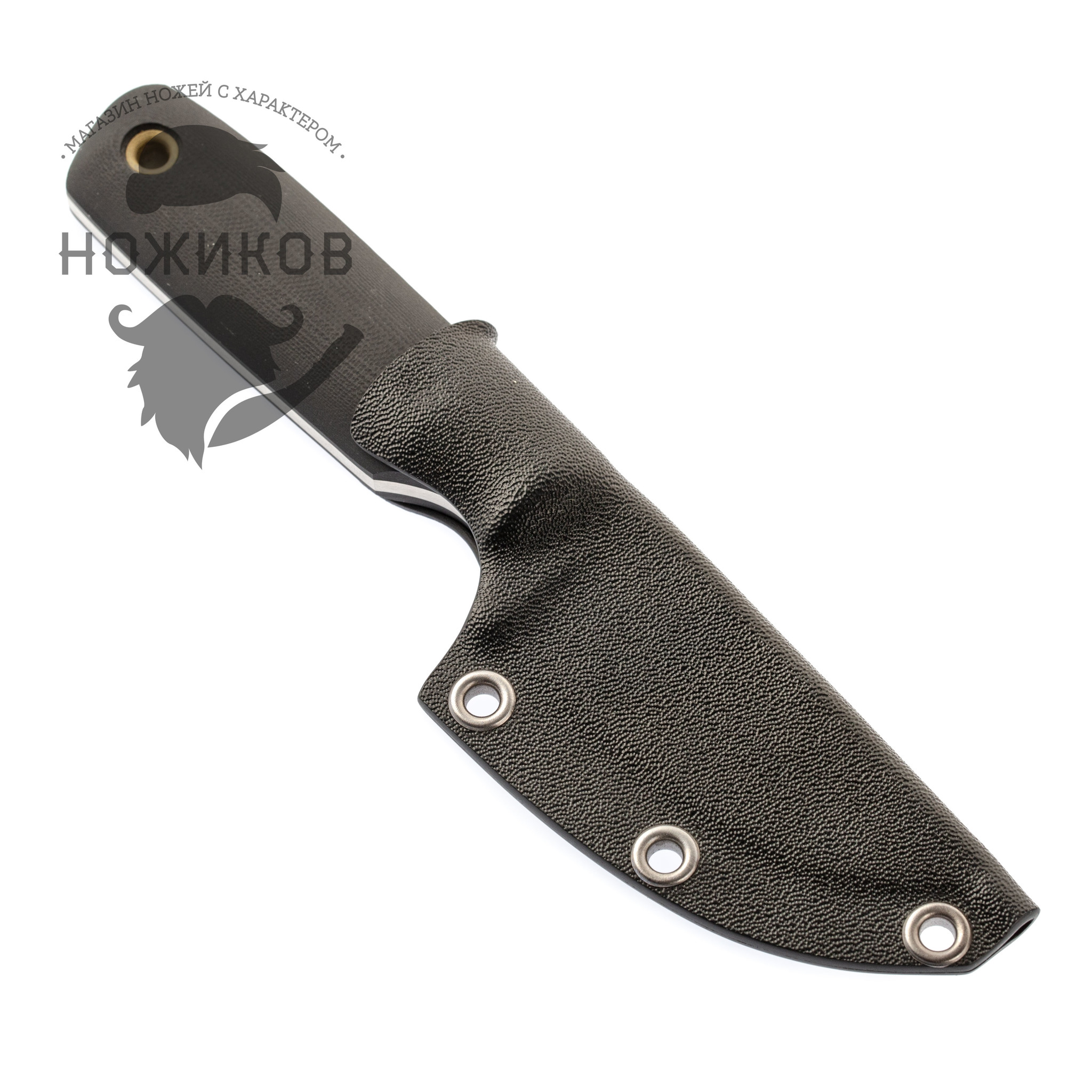 Нож Резон, сталь N690, рукоять G10 черная - фото 6