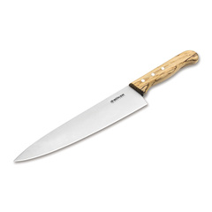 Фото Кухонный шеф-нож Boker Tenera Chef's Large Ice Beech, 205 мм, сталь С75, рукоять белый бук