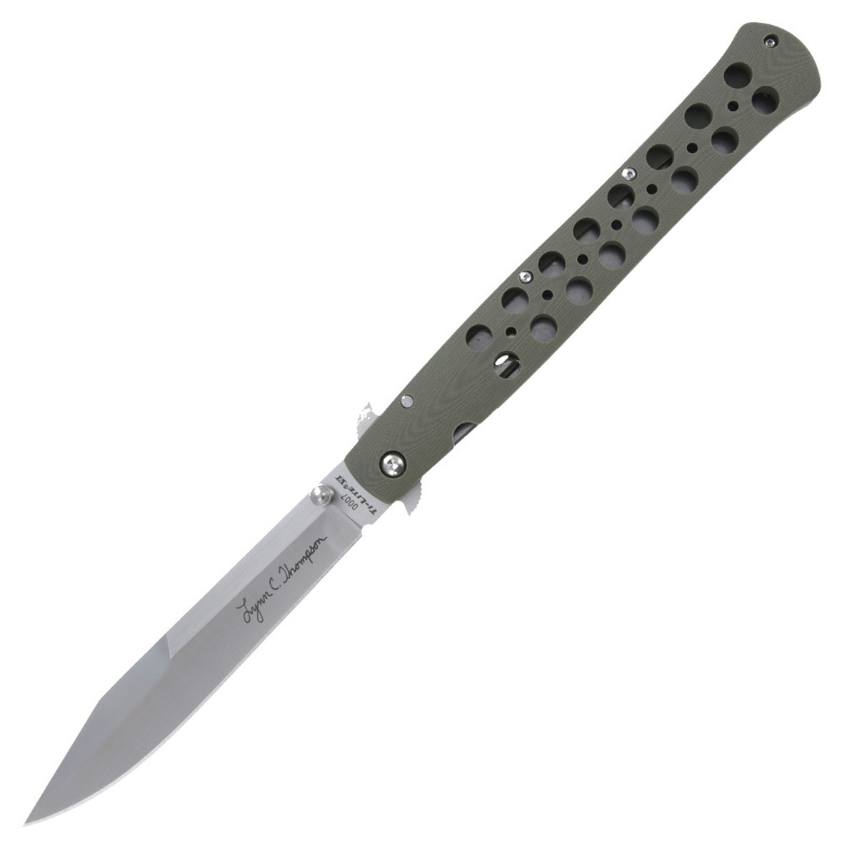 Складной нож Cold Steel Ti-Lite 6 Lynn Thompson Signature, сталь S35VN, рукоять G10 темляк длинный для ножа с бусиной obereg lite b r
