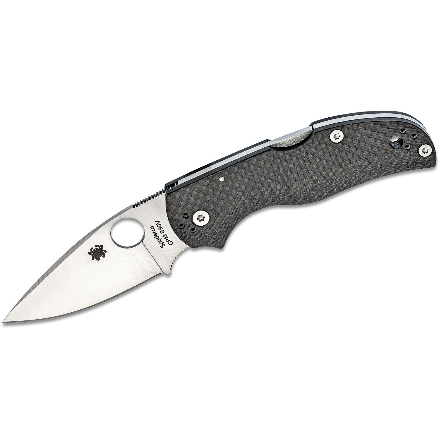 Складной нож Spyderco Native 5 сталь S90V, рукоять Carbon Fiber