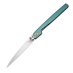 Фото Складной нож CJRB Lanky, сталь AR-RPM9, рукоять алюминий, бирюзовый