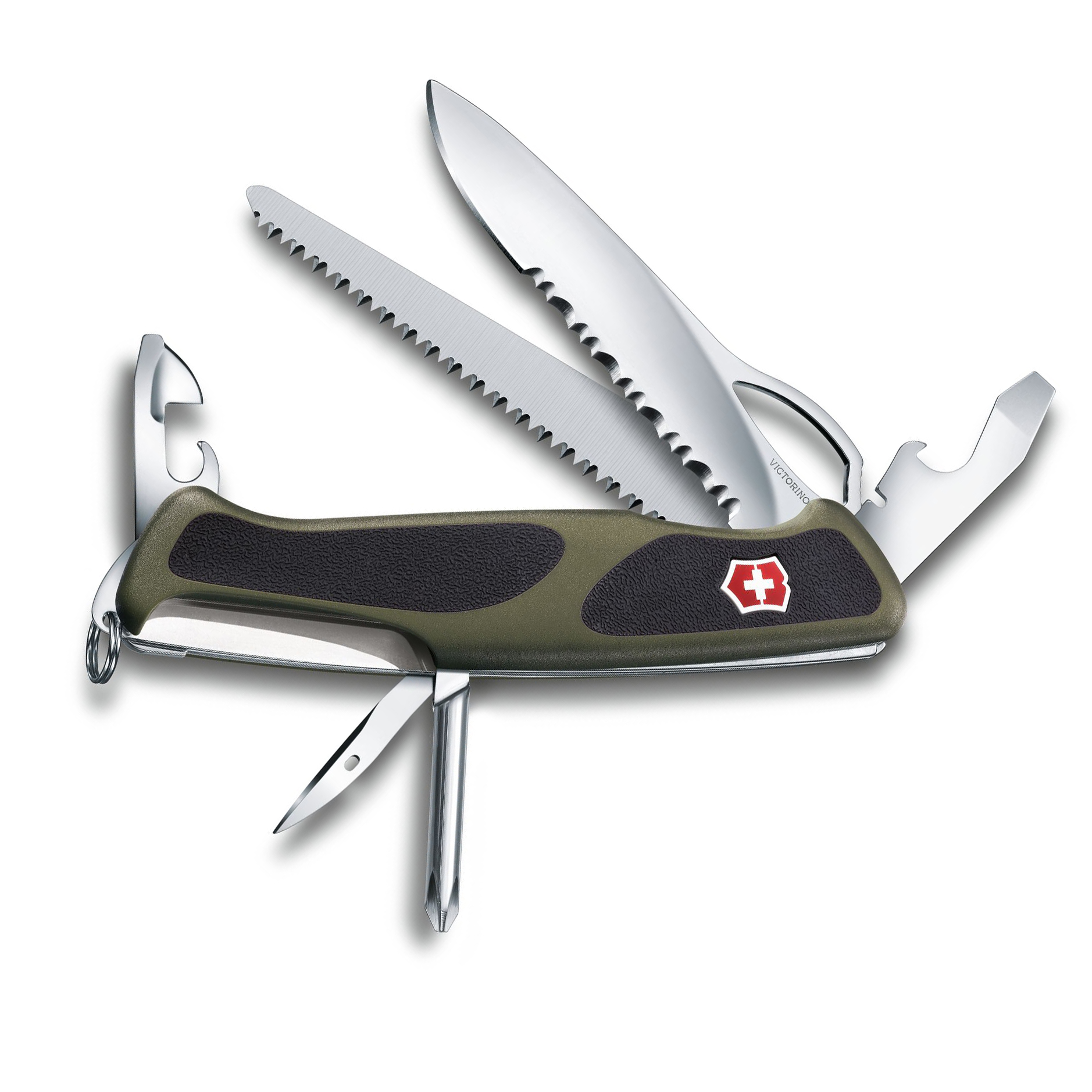 Нож перочинный Victorinox RangerGrip 178 0.9663.MWC4 130мм 12 функций чёрно-зеленый - фото 2