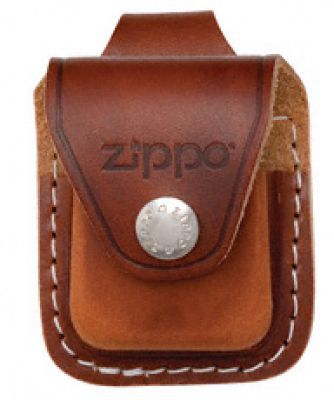 Чехол ZIPPO для широкой зажигалки, кожа, с кожаным фиксатором на ремень, коричневый, 57x30x75 мм чехол для опасной бритвы boker кожа