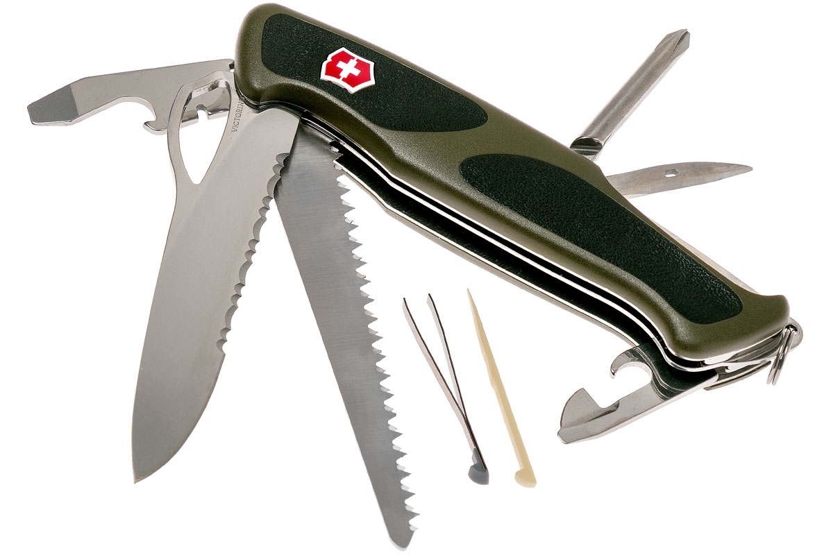 Нож перочинный Victorinox RangerGrip 178 0.9663.MWC4 130мм 12 функций чёрно-зеленый - фото 3