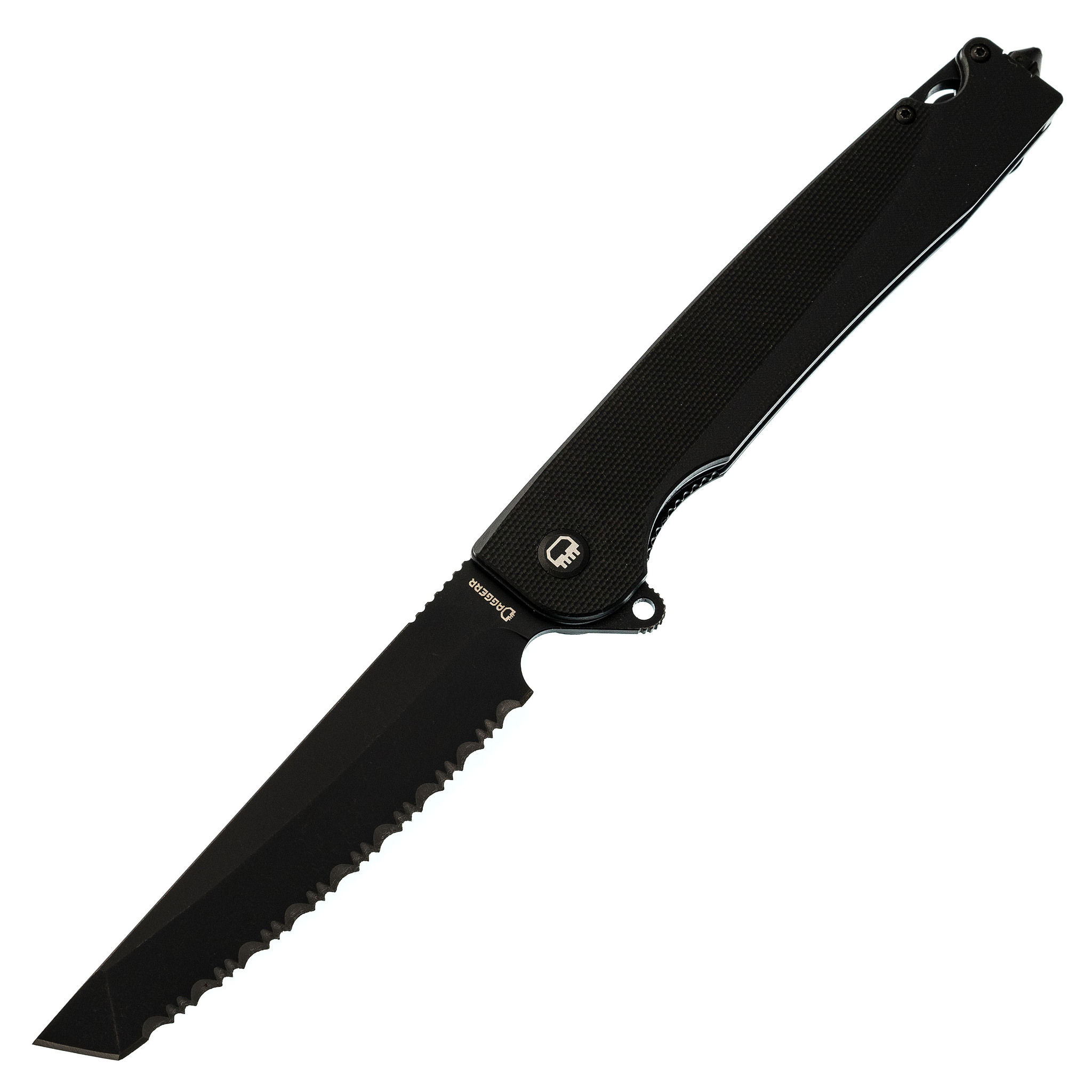 Складной нож Daggerr Ronin Full Serrated, сталь D2, рукоять G10 - фото 1