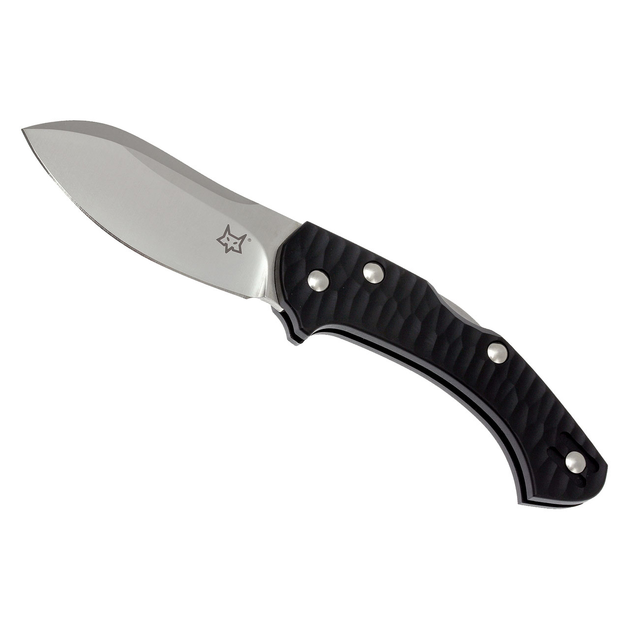 Складной нож Fox Jens Anso Design, сталь N690, рукоять термопластик FRN, черный - фото 2