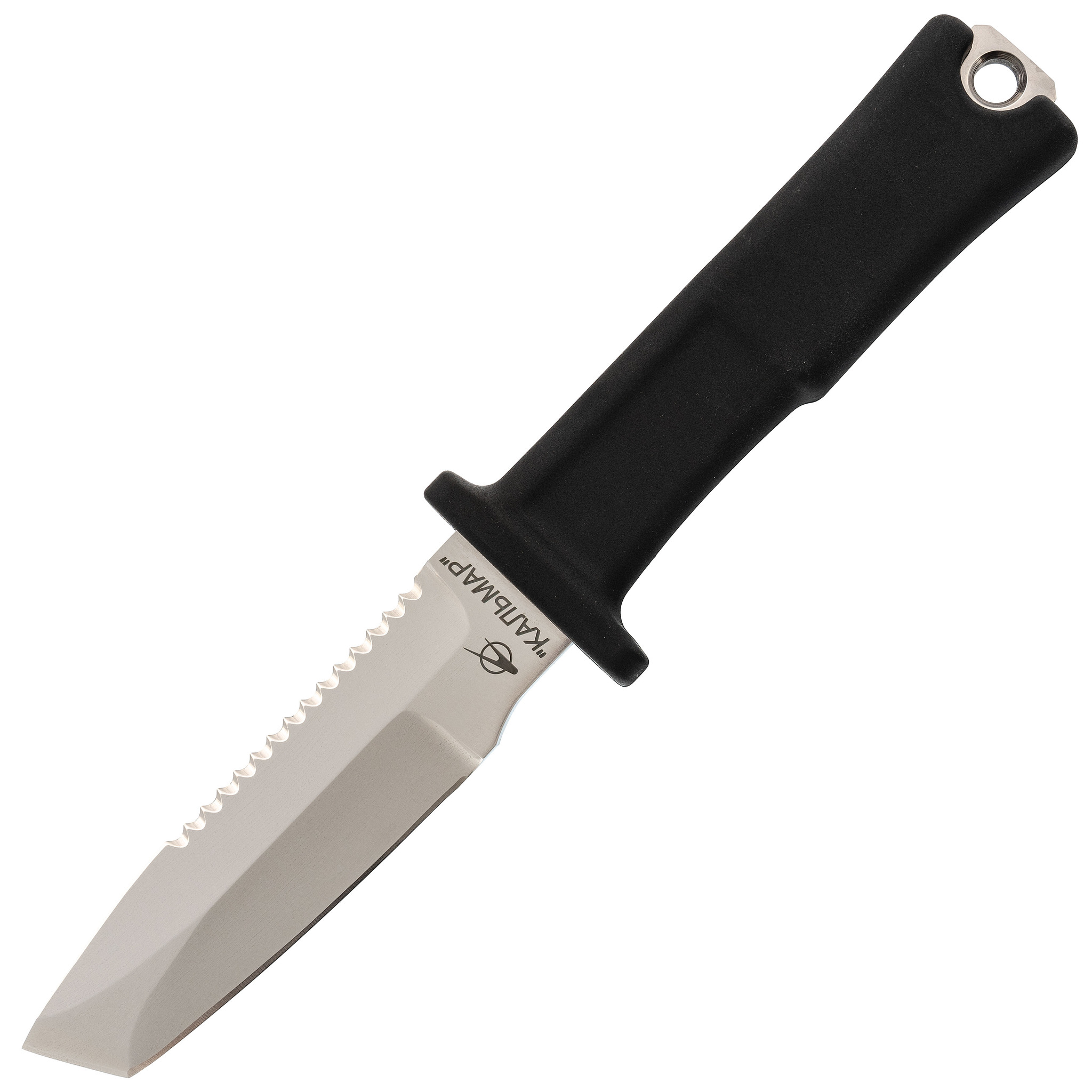 Нож водолазный Дайвер, сталь 95х18, рукоять термоэластопласт, пластиковые ножны - фото 1