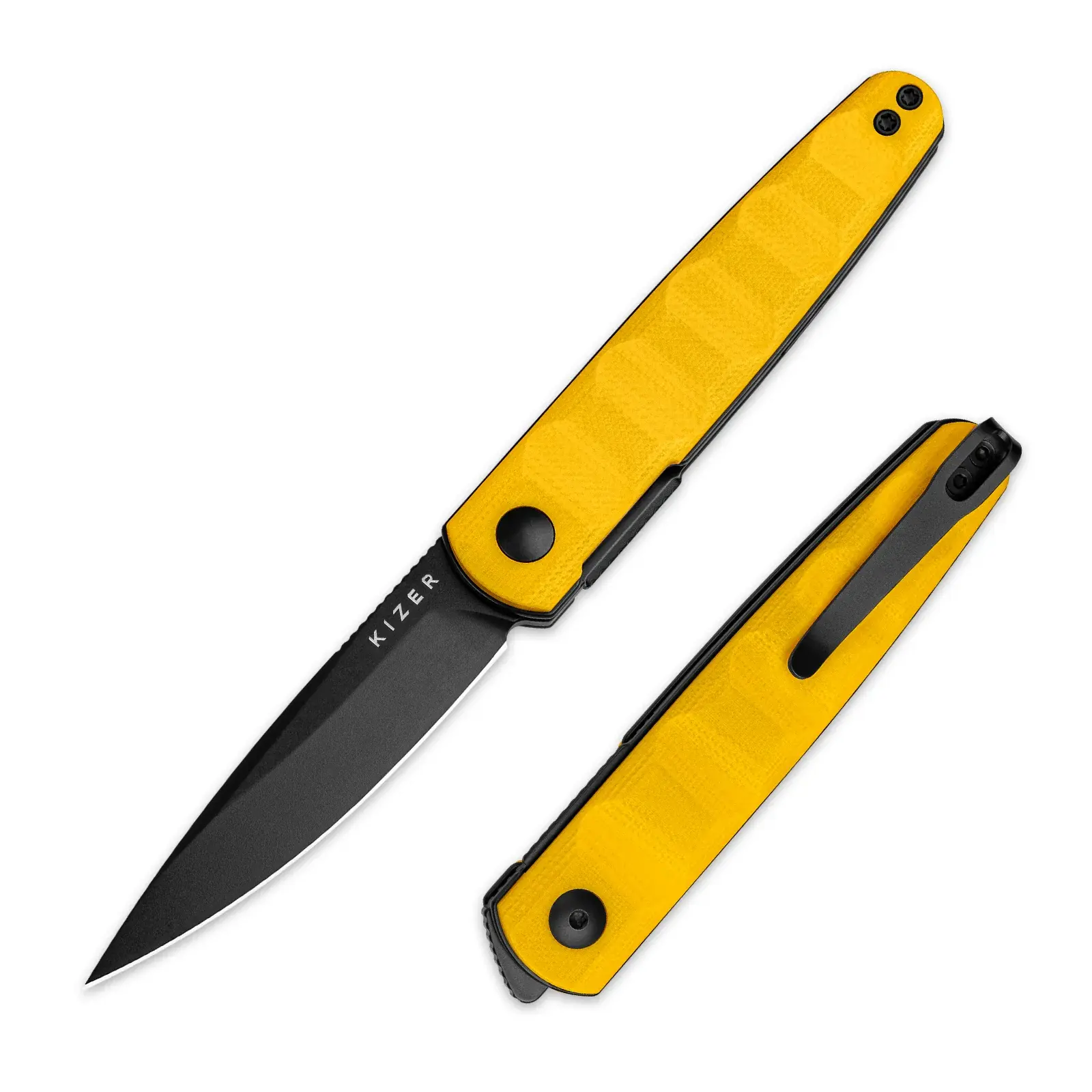 

Складной нож Kizer Bamboo, сталь Nitro-V, рукоять G10, желтый