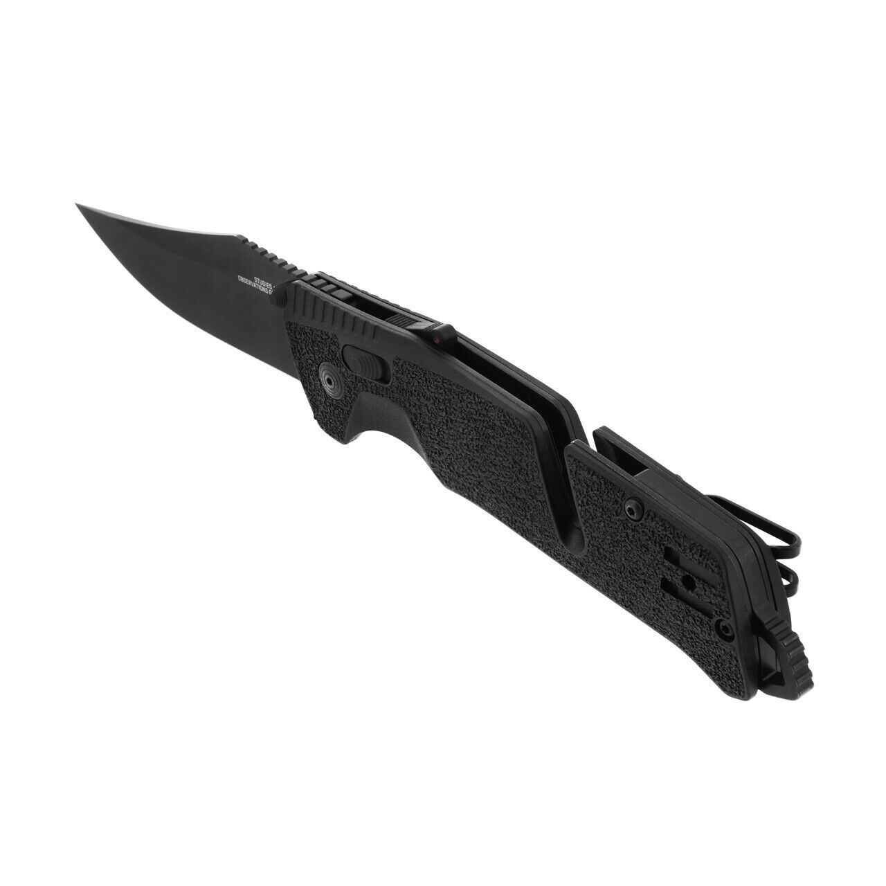 Полуавтоматический складной нож Trident Mk3 Blackout, сталь D2, рукоять GRN - фото 7