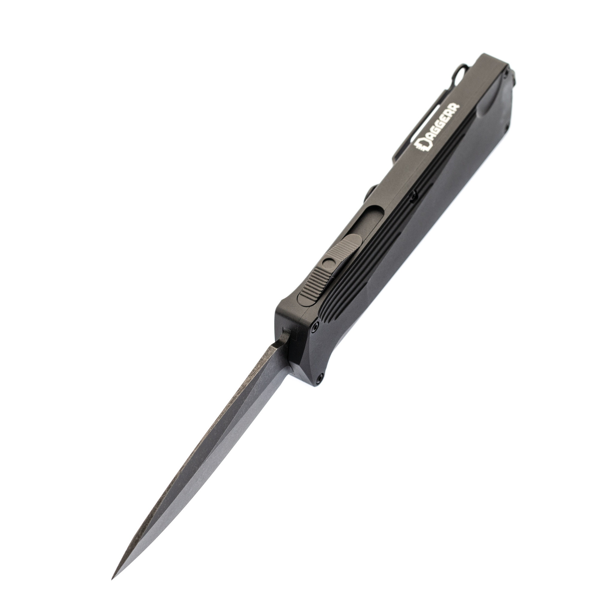 Автоматический нож Daggerr Koschei All Black (Кощей), сталь D2 - фото 4