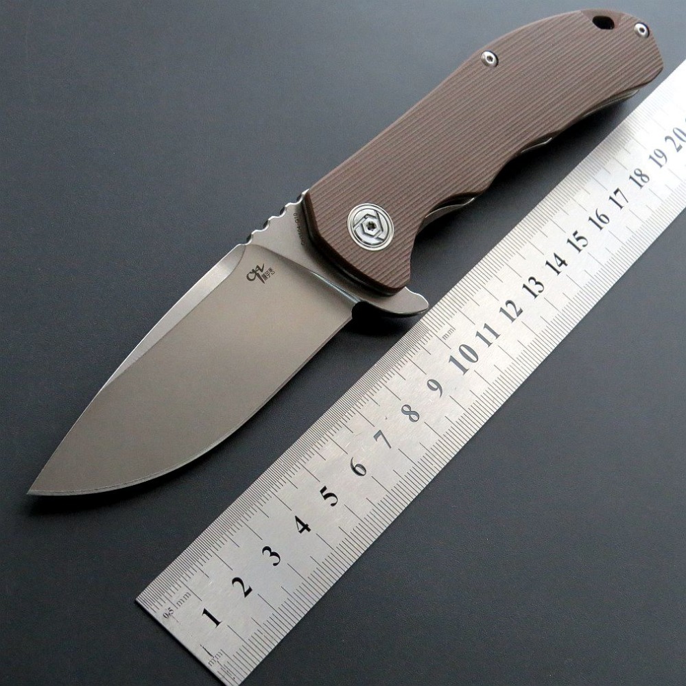 Складной нож CH3504 сталь D2, цвет коричневый от Ножиков