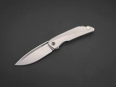 Фото Складной нож TUOTOWN RT-Stinger Stonewash, сталь T14N, рукоять Grey Ti