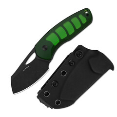 Фото Туристический нож Kizer Hornet, сталь 14C28N, рукоять акрил, зеленый/черный