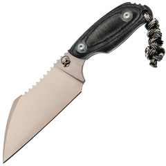 Фото Нож Barmaley Knives Naga II XL Варнклиф, сталь VG-10, рукоять серая микарта