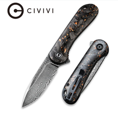 Фото Складной нож CIVIVI Elementum Bronze, сталь Damascus, Carbon Fiber