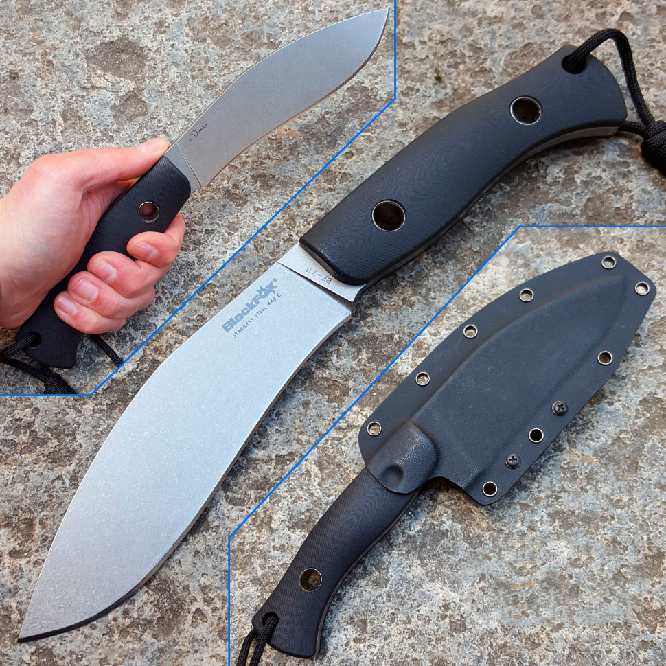 Нож с фиксированным клинком BlackFox Dipprasad Kukri, сталь 440C, G-10 - фото 7