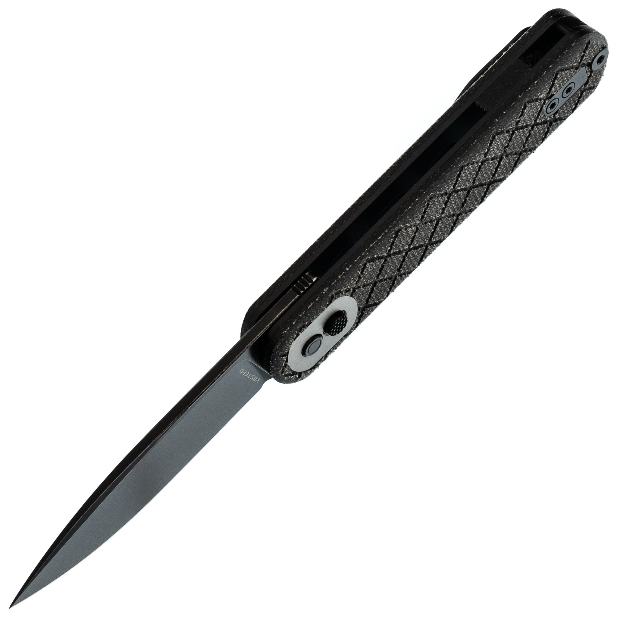 Складной нож Corgi Black Vosteed, сталь 14C28N, рукоять микарта - фото 2