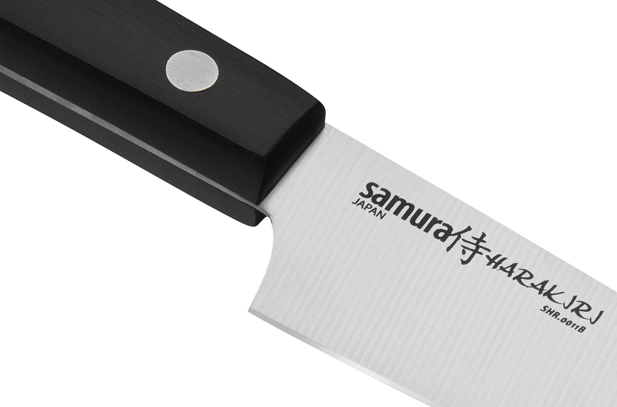 Нож кухонный овощной Samura "HARAKIRI" (SHR-0011B) 99 мм, сталь AUS-8, рукоять ABS пластик, чёрный от Ножиков