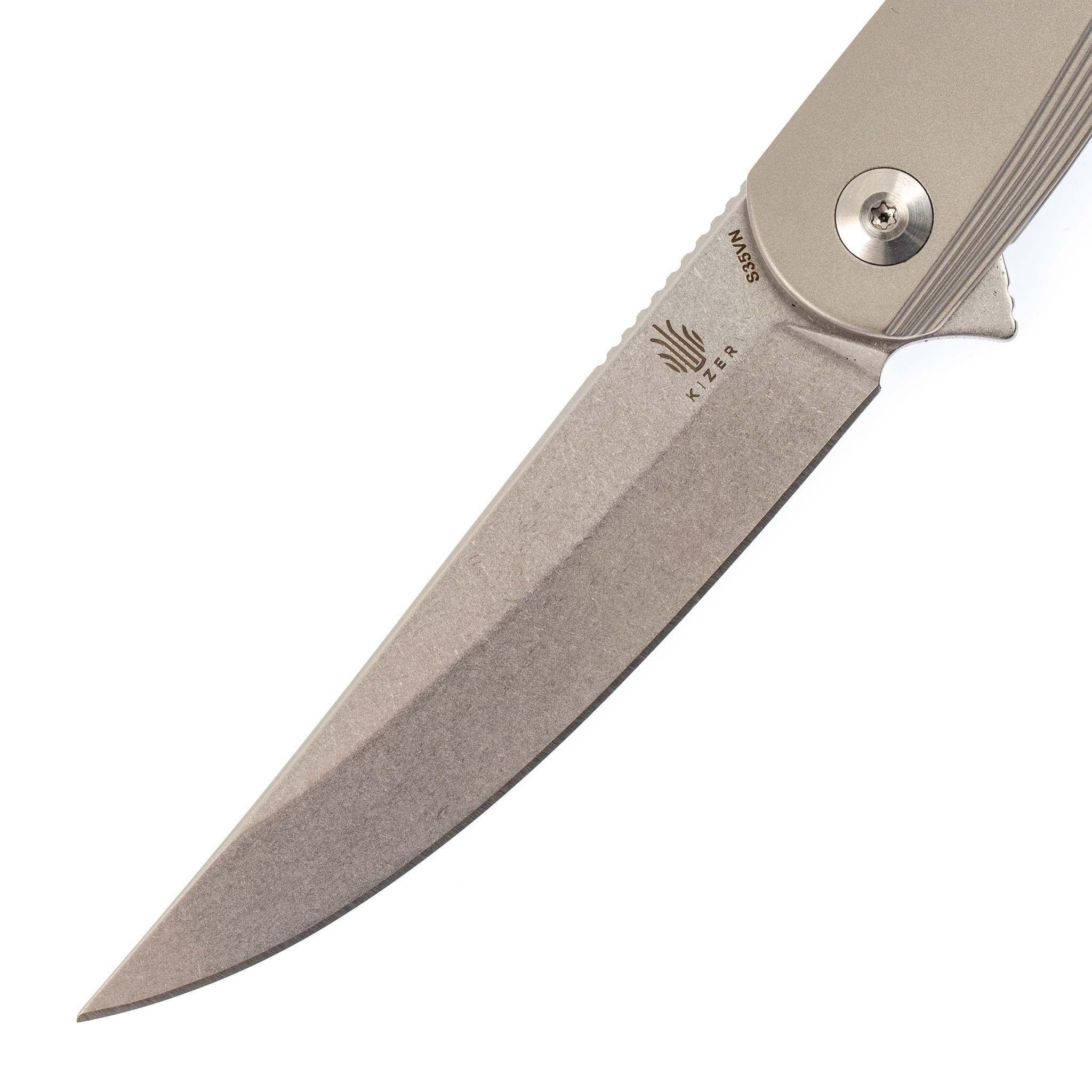Складной нож Kizer Zen, сталь CPM S35VN, рукоять титан - фото 2