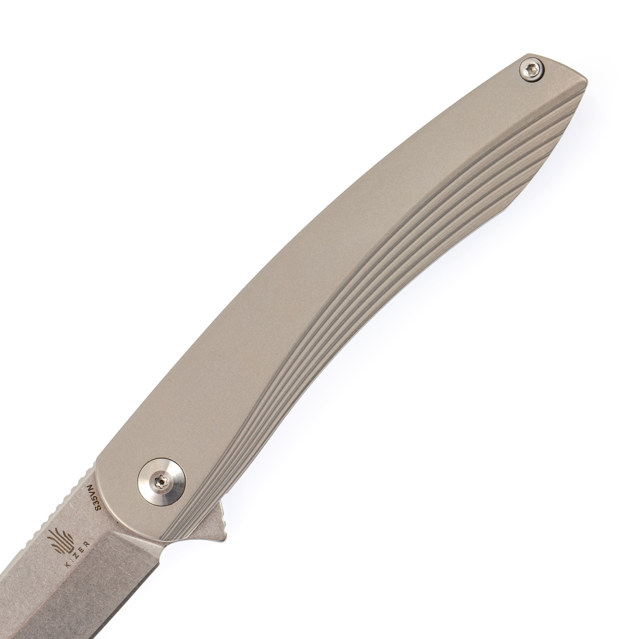 Складной нож Kizer Zen, сталь CPM S35VN, рукоять титан - фото 3