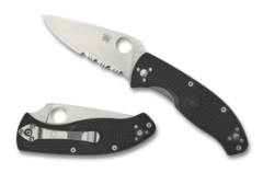 Фото Нож складной Tenacious Lightweight Spyderco, сталь 8Cr13MOV Satin, рукоять термопластик FRN