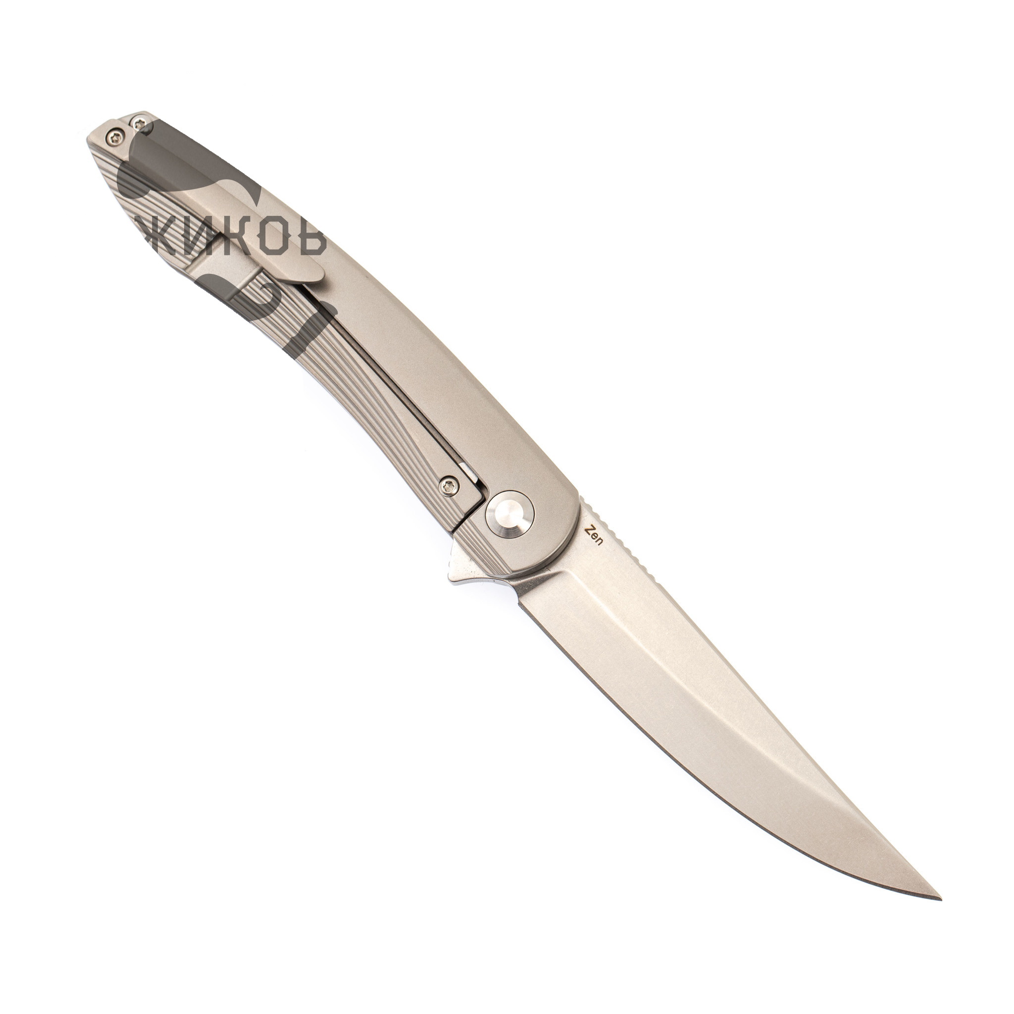 Складной нож Kizer Zen, сталь CPM S35VN, рукоять титан - фото 4