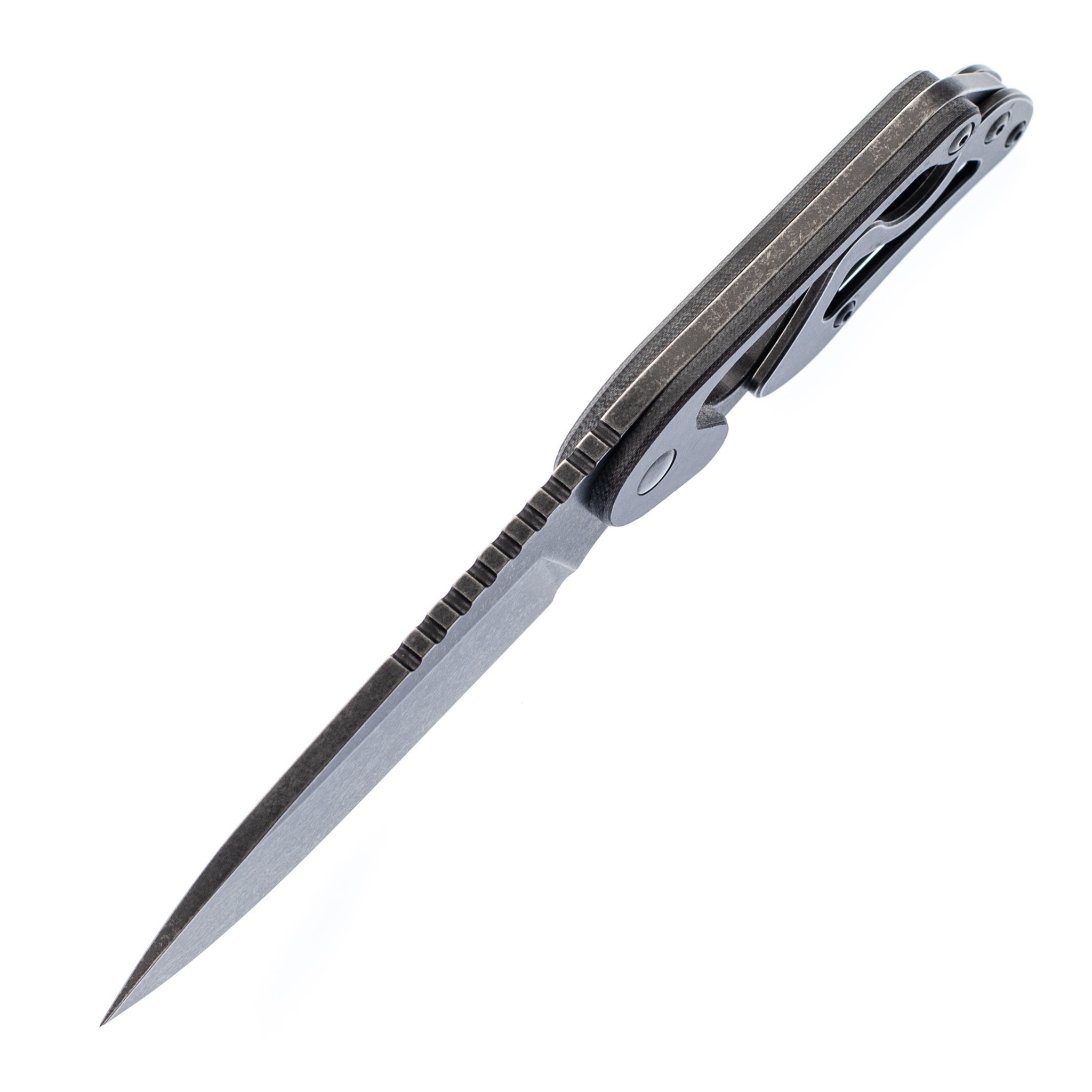 Шейный нож Cormorant Apex Blackwash Realsteel, сталь 14C28N - фото 4