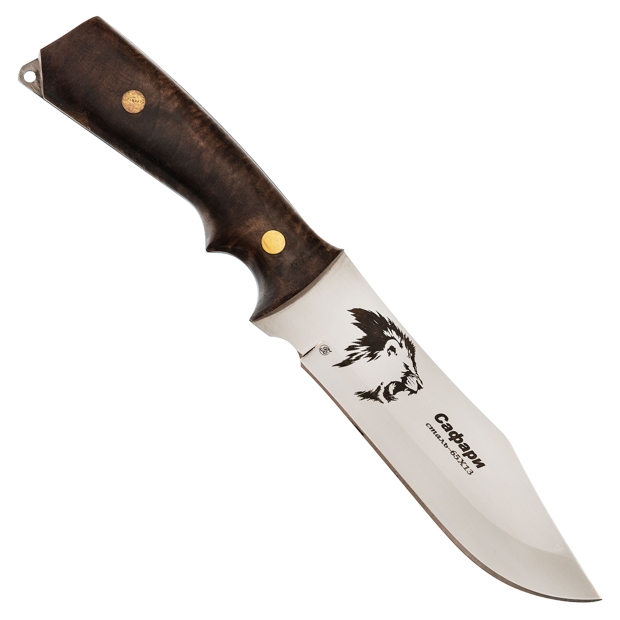 Нож Сафари, сталь 65х13, орех, Кизляр - фото 3