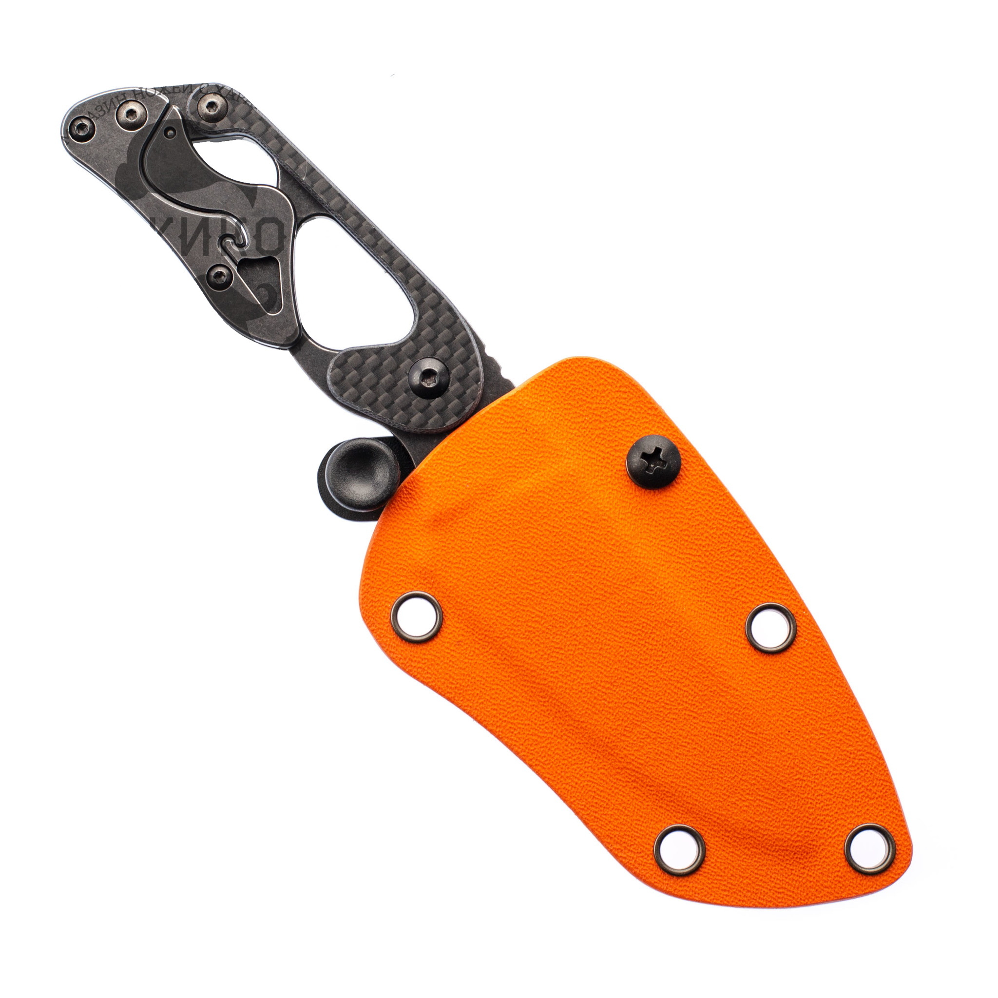 Шейный нож Cormorant Apex Blackwash Realsteel, сталь 14C28N - фото 6