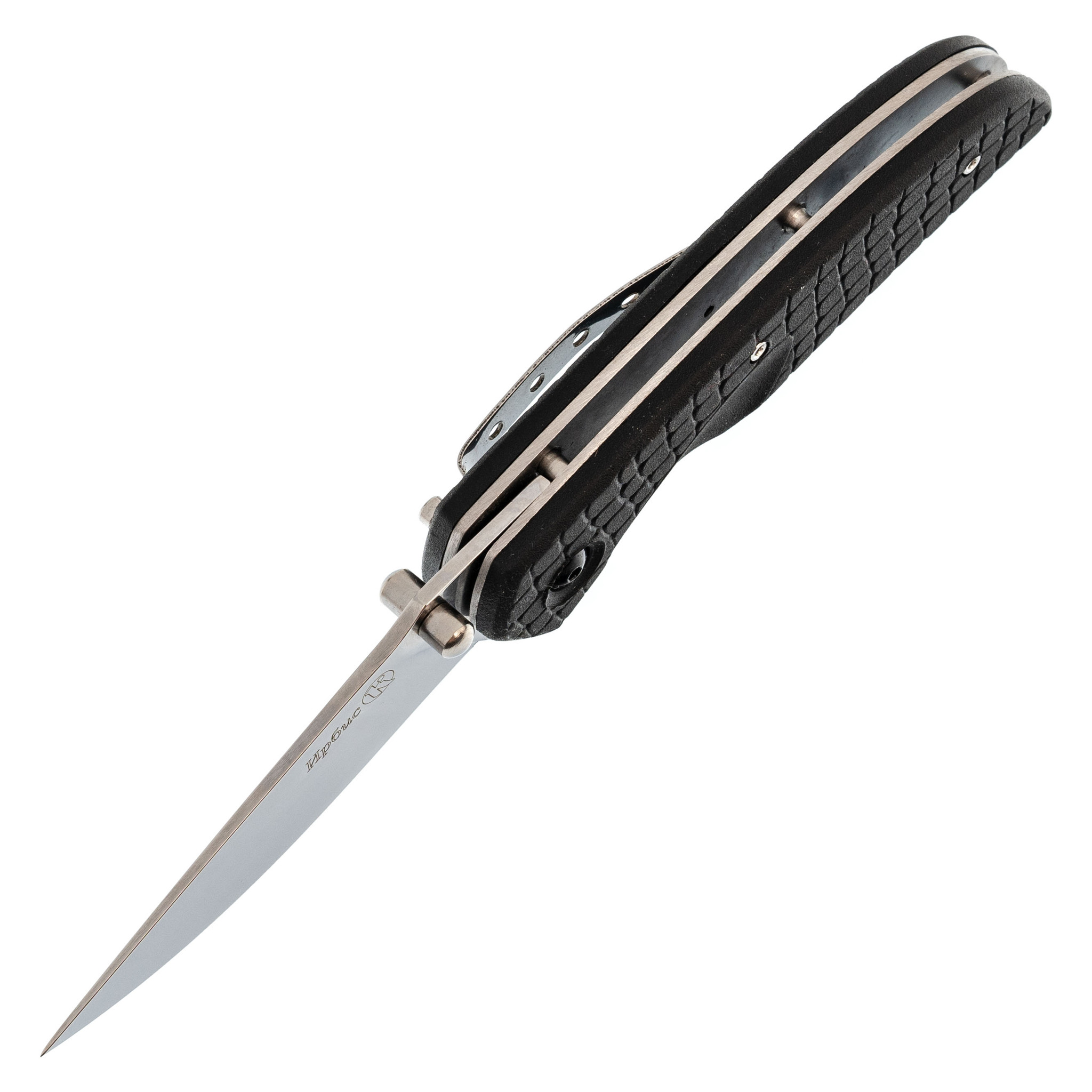 Нож складной Ирбис черный, эластрон, Кизляр - фото 2