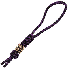 Фото Темляк  малый фиолетовый с бусиной 