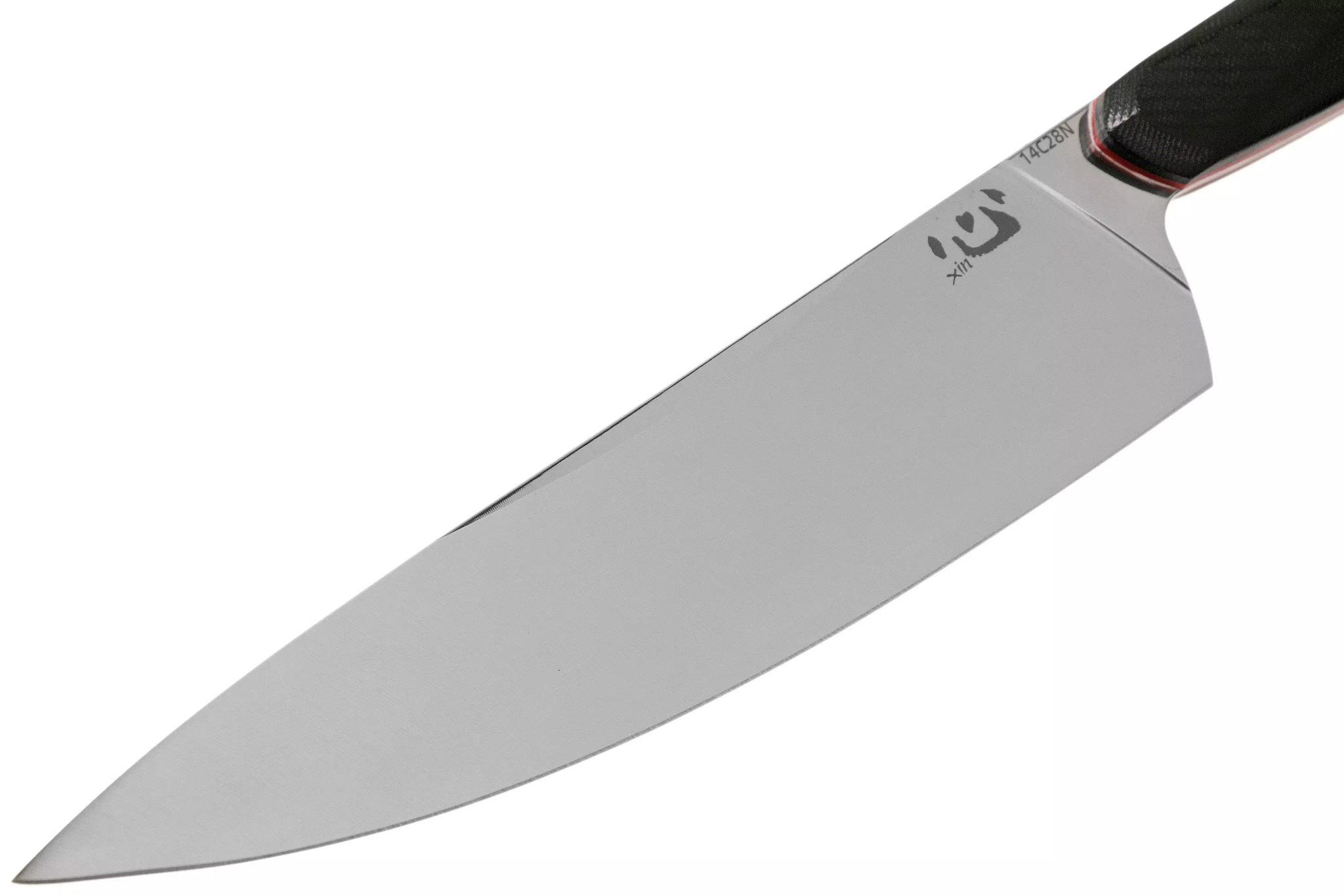 Нож кухонный Xin Cutlery Chef XC124 215мм, сталь Sandvik 14C28N, рукоять черно-красная G10 - фото 4