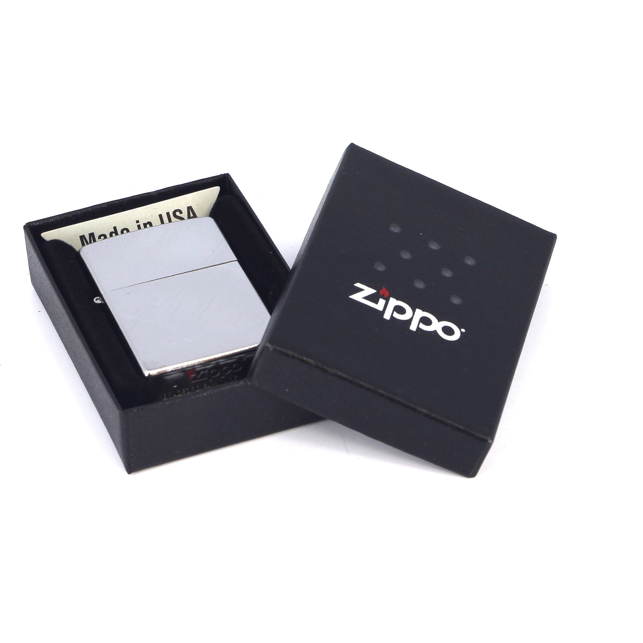 фото Зажигалка zippo classic с покрытием brushed chrome, латунь/сталь, серебристая, мат., 36x12x56 мм