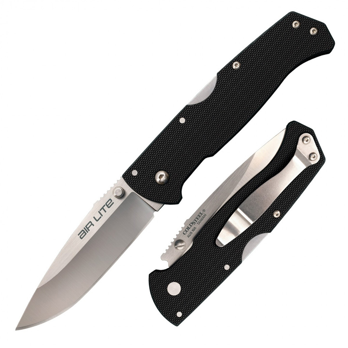 Складной нож Cold Steel Air Lite Drop Point, сталь AUS10A, рукоять G10 нож цельнометаллический игла сталь d2 рукоять граб
