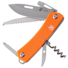 Фото Нож перочинный Stinger 103 мм, 10 функций, оранжевый