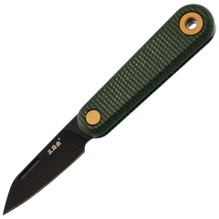 Фото Складной нож Sanrenmu 325S-MG, сталь 12C27, рукоять микарта, зелёный