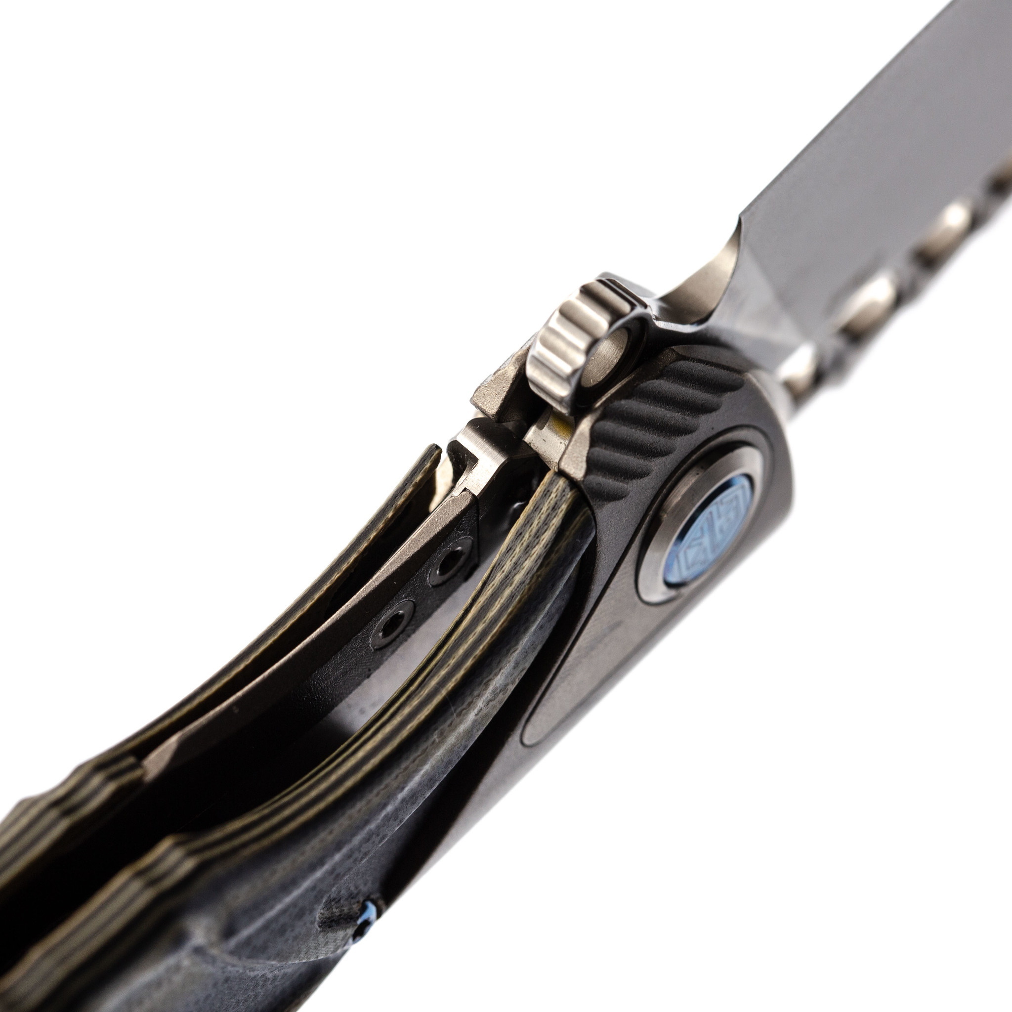 Нож складной Thor 7 Rikeknife, сталь 154CM, Green Titanium/G10 - фото 7