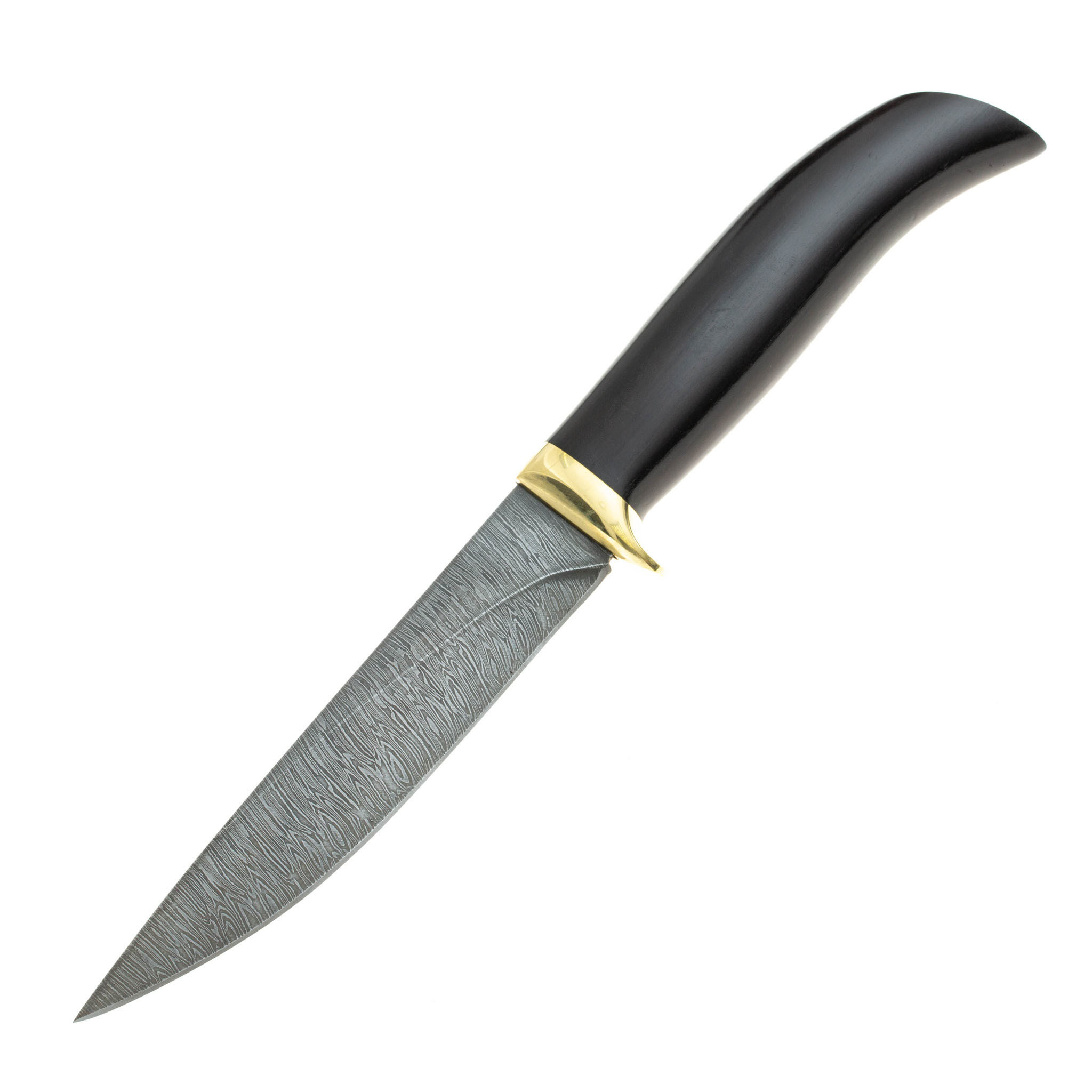 Нож Якут-2, сталь дамаск, граб