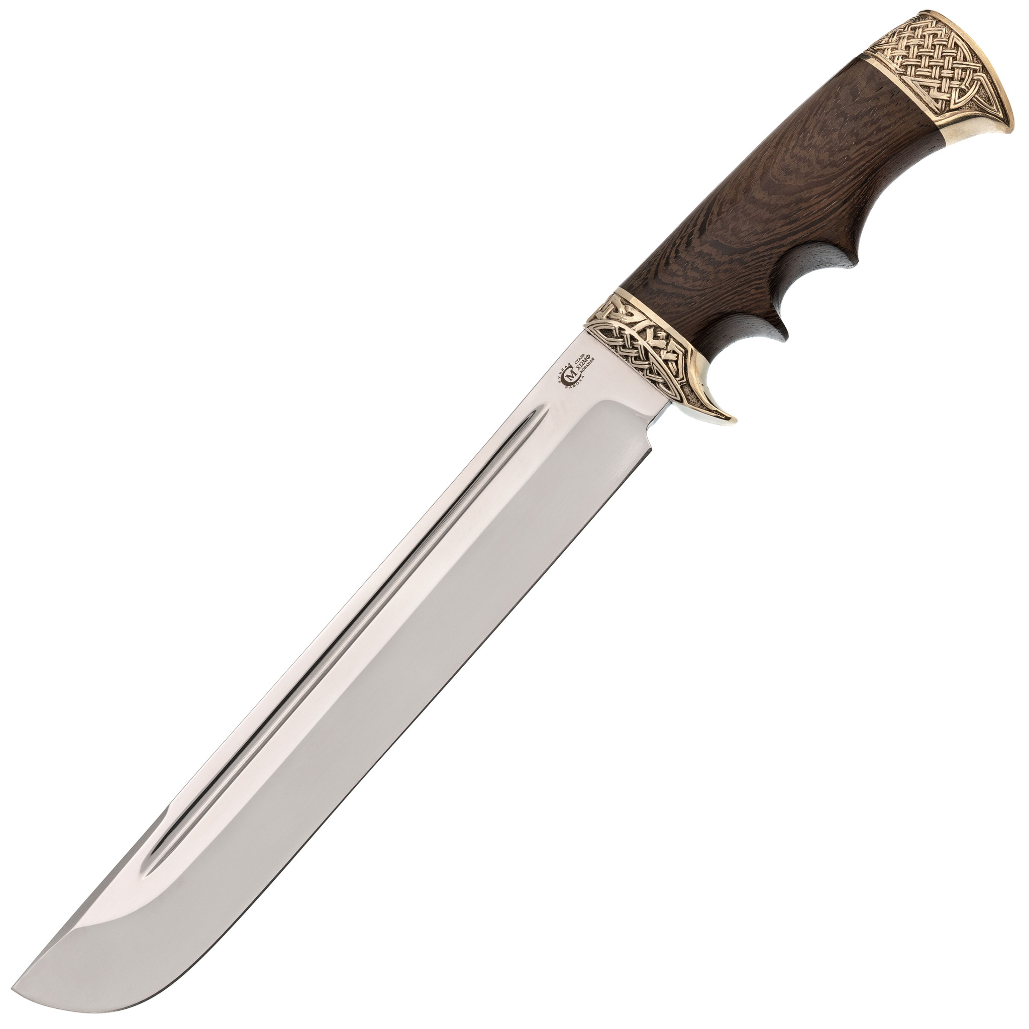 фото Нож цезарь, кованая сталь х12мф, рукоять венге кузница семина