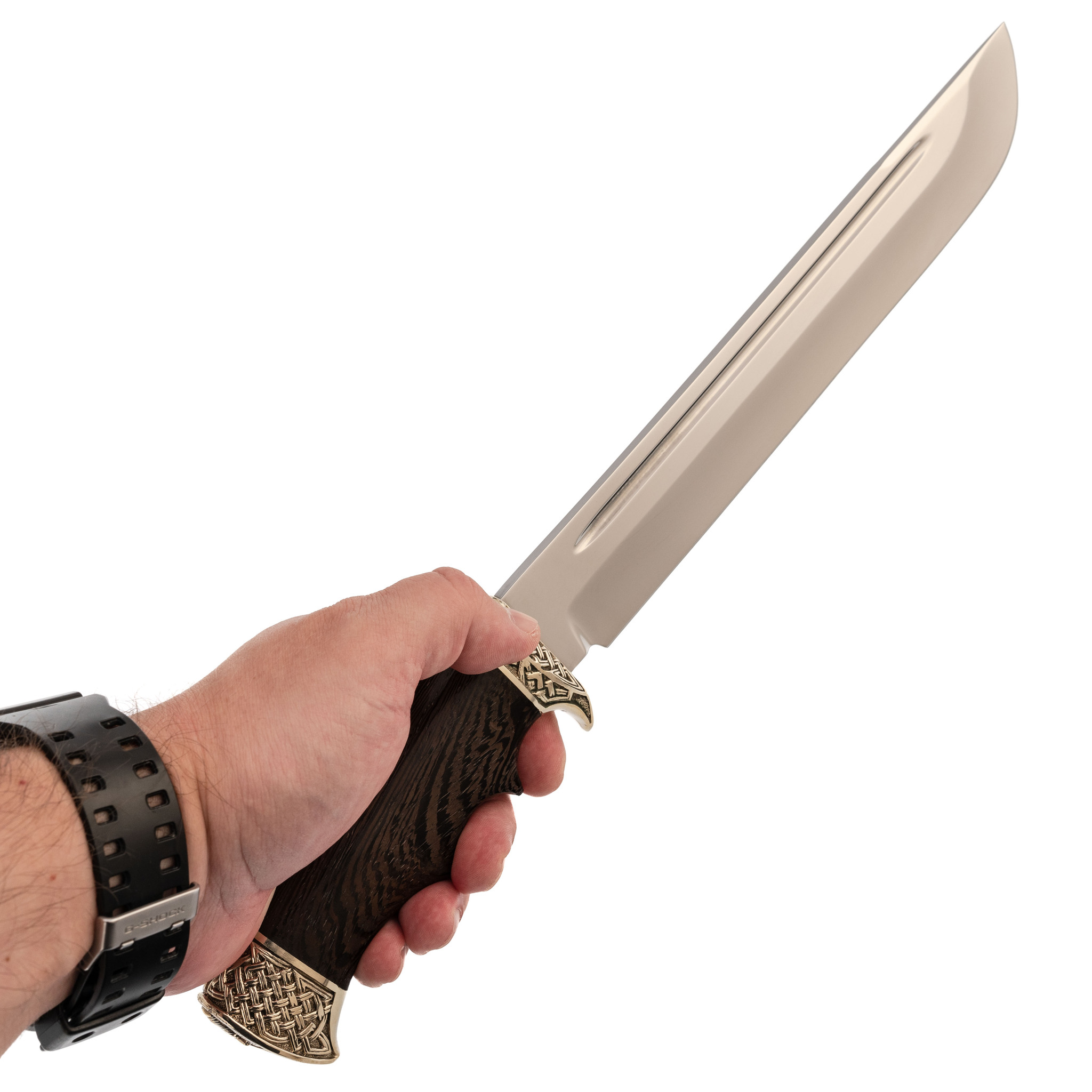 фото Нож цезарь, кованая сталь х12мф, рукоять венге кузница семина