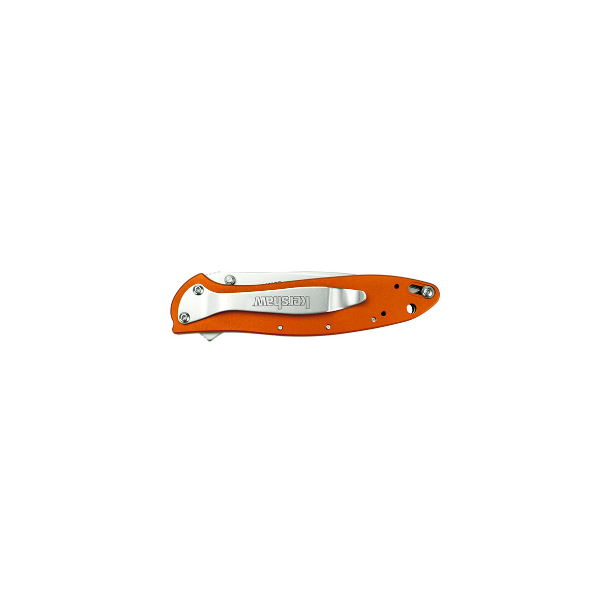 Складной нож Leek - Kershaw 1660OR, сталь Sandvik™ 14C28N, рукоять анодированный алюминий оранжевого цвета - фото 2