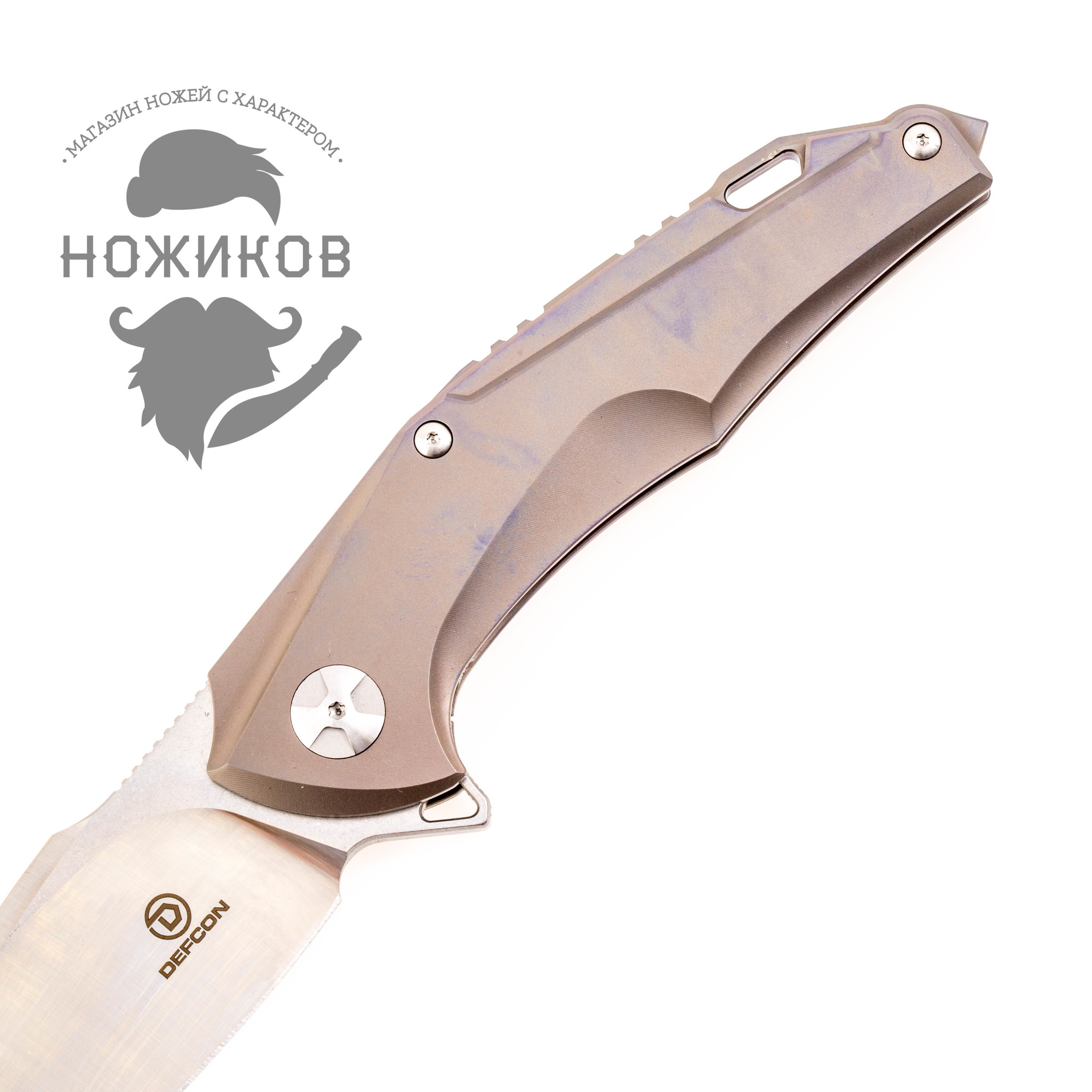 Складной нож Defcon Shark`s Tooth TF5219-1, сталь S35VN, рукоять титан - фото 2