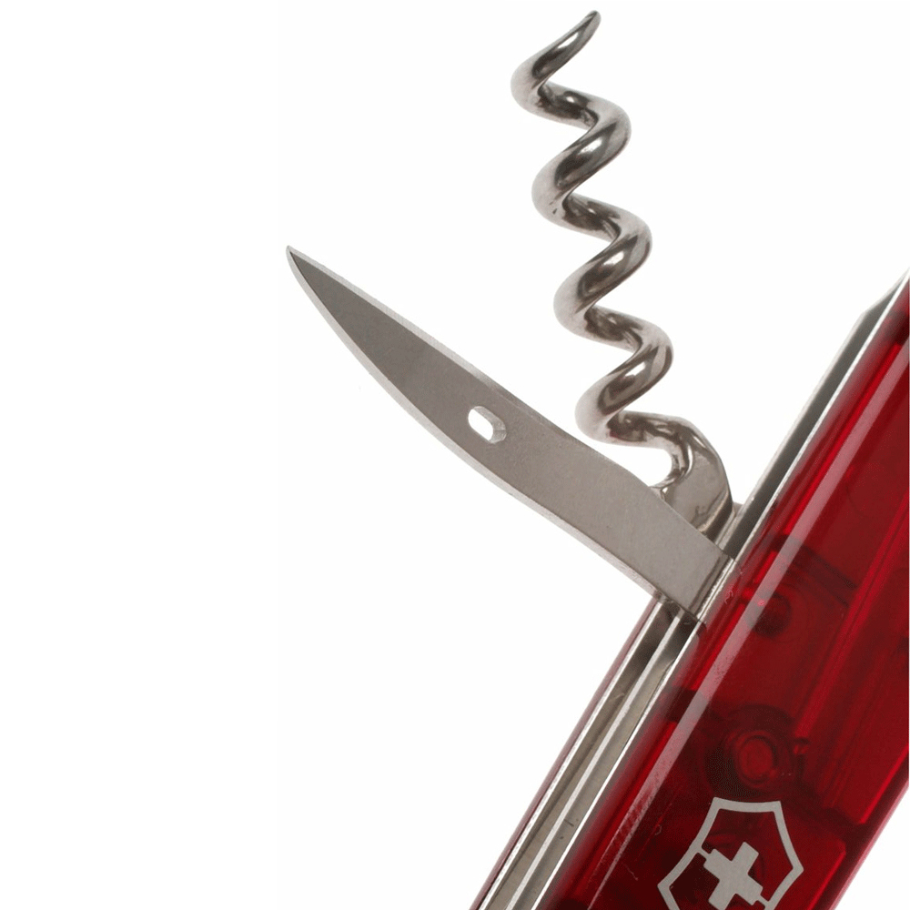 фото Нож перочинный victorinox spartan, сталь x55crmo14, рукоять cellidor®, полупрозрачный красный