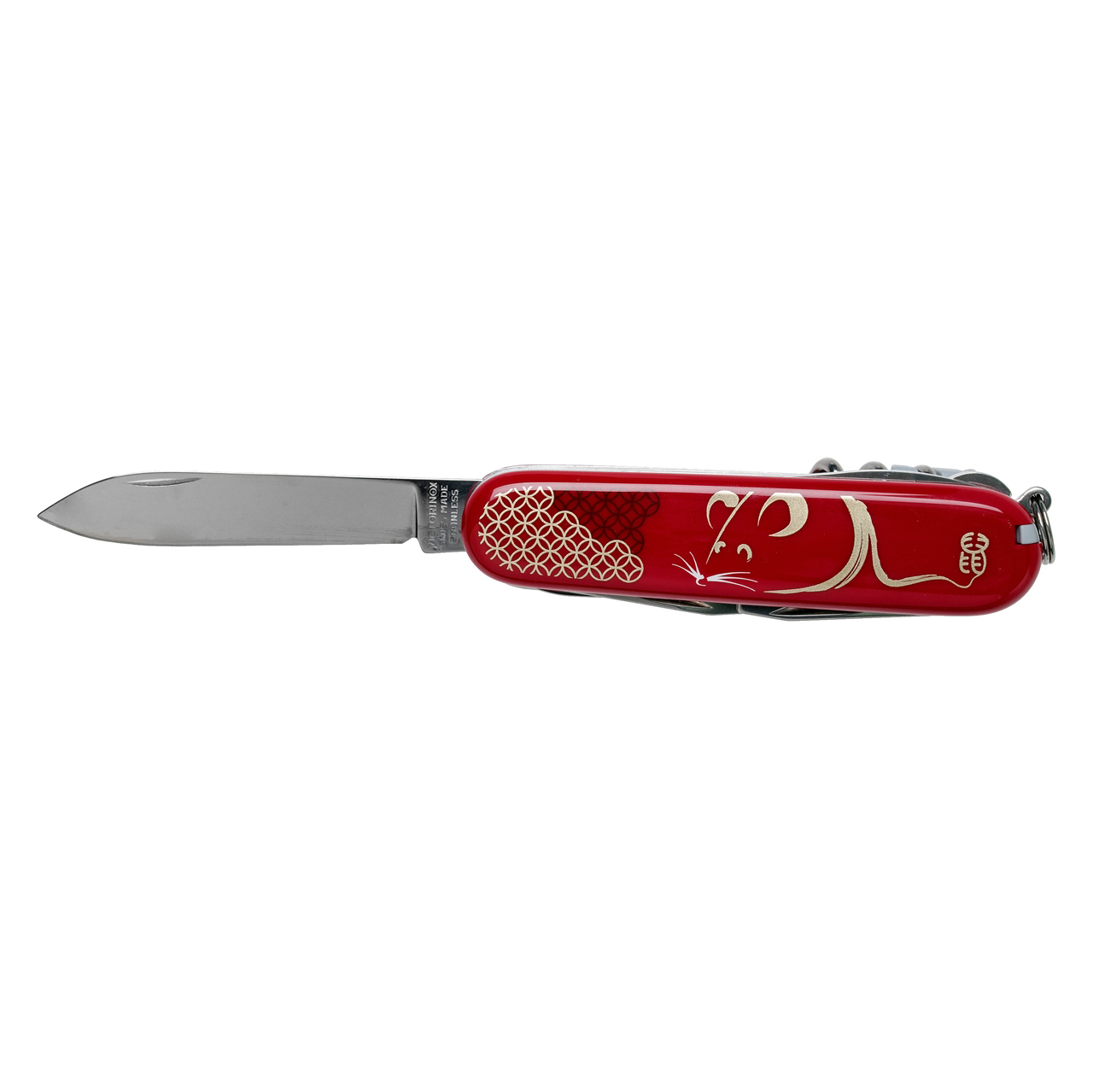 Нож перочинный Victorinox  Huntsman Year of the Rat, сталь X55CrMo14, рукоять Cellidor®, красный от Ножиков