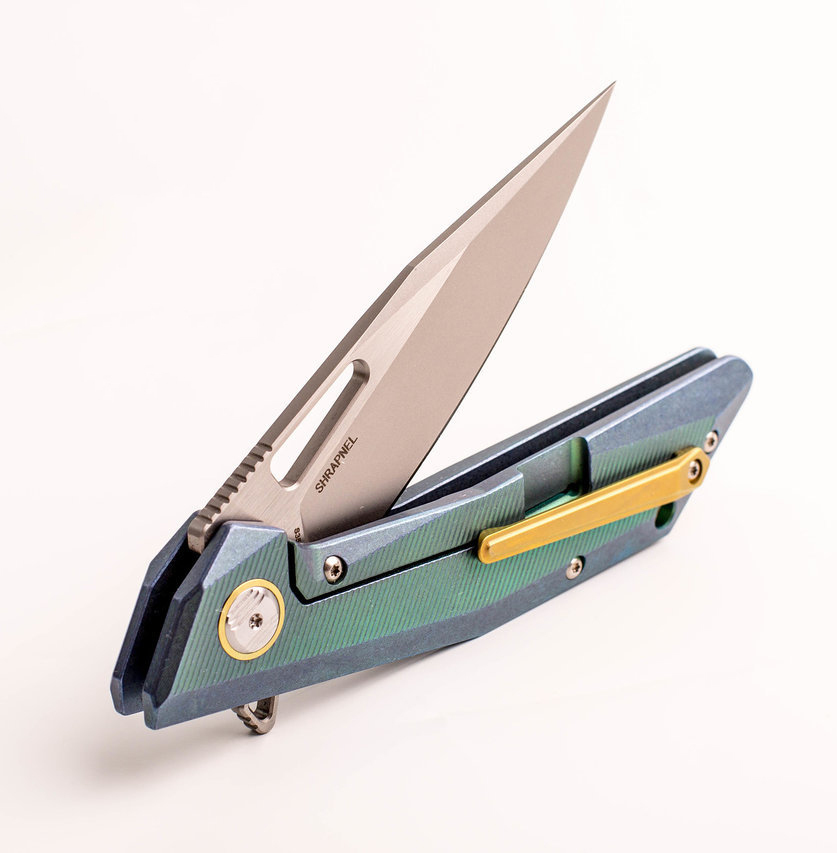 Складной нож Bestech Shrapnel BT1802B, сталь CPM-S35VN, рукоять титан - фото 5