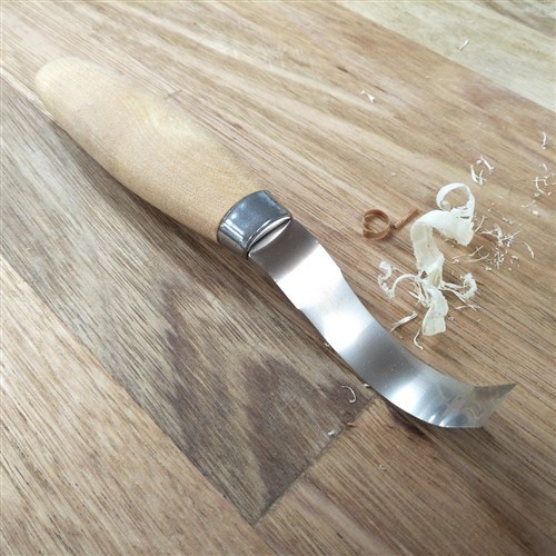 фото Нож morakniv hook knife 163 double edge ложкорез, сталь sandvik 12c27, рукоять береза