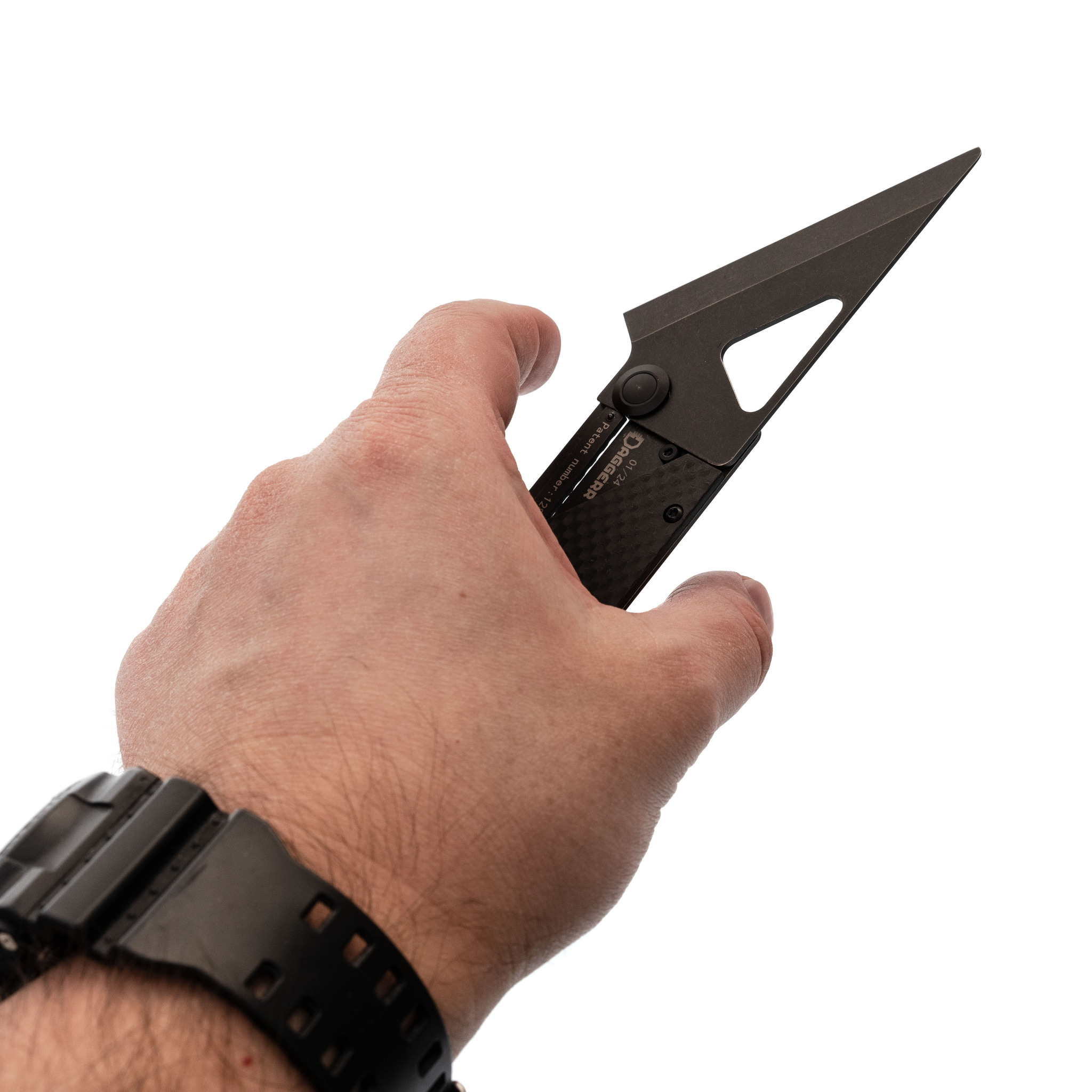 Складной нож в кардхолдере Daggerr Black - фото 5