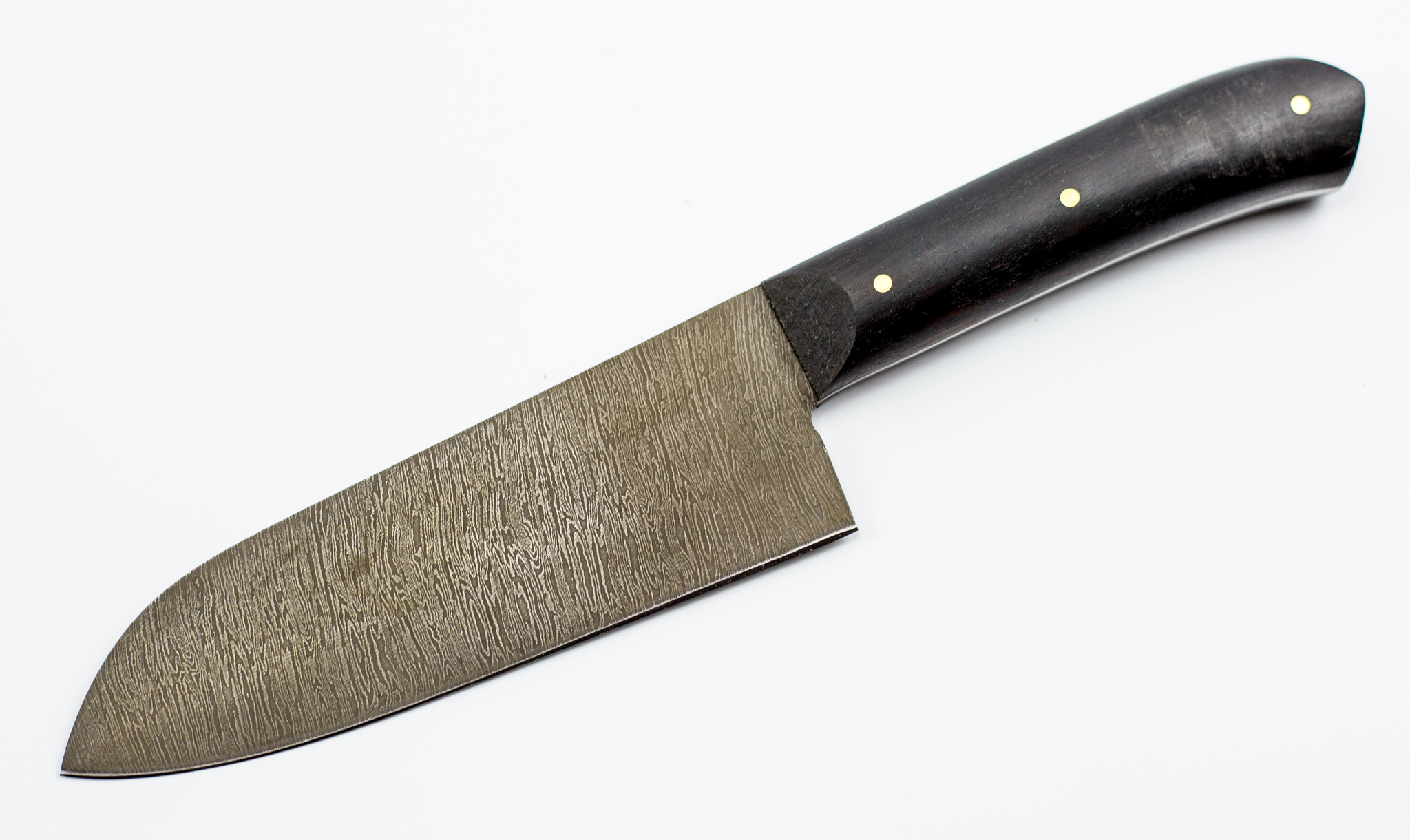 Нож кухонный средний, дамаск