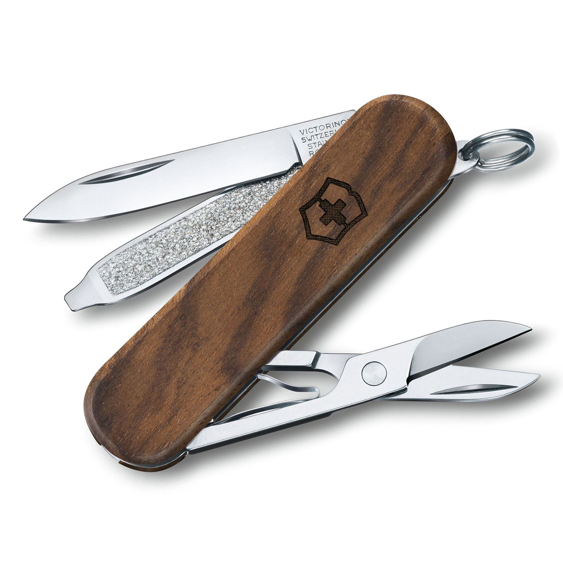 Нож перочинный Victorinox Classic SD, сталь X55CrMo14, рукоять ореховое дерево, коричневый